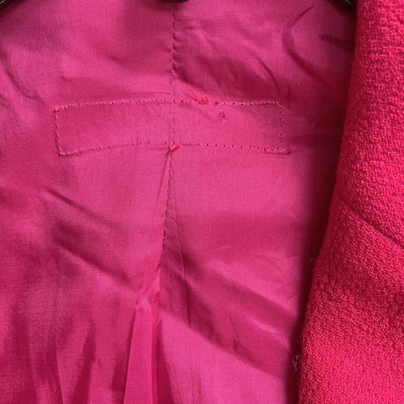 Hot Pink 🌸Barbicore Barbie Pink Blazer Spring Wool Max Mara Armani Look Jacket - Picture 7 of 16